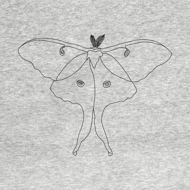 luna moth by Minimalist Co.